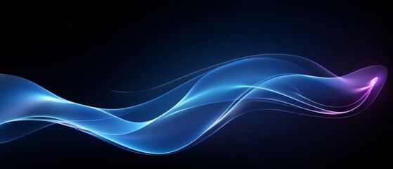 Blue and purple glowing light curve