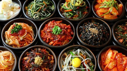 Korean Cuisine Featuring Spicy Flavors from Asia