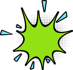 Naklejka premium Cartoon Effect Shape Element