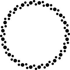 Circle Dotted Frame Shape