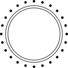 Circle Dotted Frame Shape