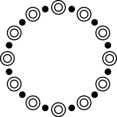 Circle Dotted Frame Shape