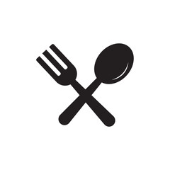 fork and spoon logo icon