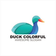 duck logo colorful