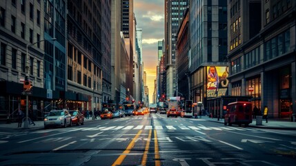 landscape stree of city modern, background