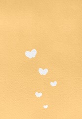 Minimal White Butterfly In Yellow Background Wallpaper illustration Minimal White Butterfly In Yellow BG Painting Paper Texture