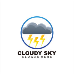 sky cloud logo colorful