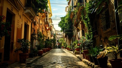 Fototapeta premium landscape stree of city modern, background