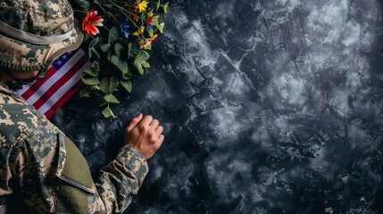 Fototapeta premium Memorial Day, American Flag, Memorial Day Background, Bald Eagle, Patriotic.