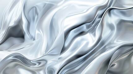 A white fabric with a wave pattern
