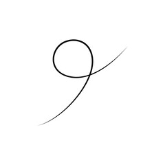 Seamless curves on white background. Graphic template. Vector illustration.