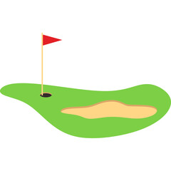 Golf Hole Flag
