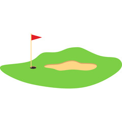 Golf Hole Flag
