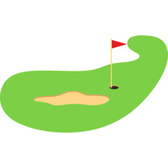 Golf Hole Flag