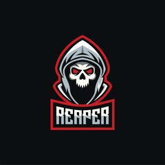 reaper mascot logo vector design