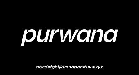 MODERN FUTURISTIC TECHNOLOGY FONT VECTOR TYPEFACE