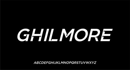 MODERN FUTURISTIC TECHNOLOGY FONT VECTOR TYPEFACE