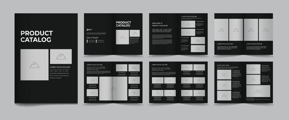 Product catalogue and corporate brochure template design