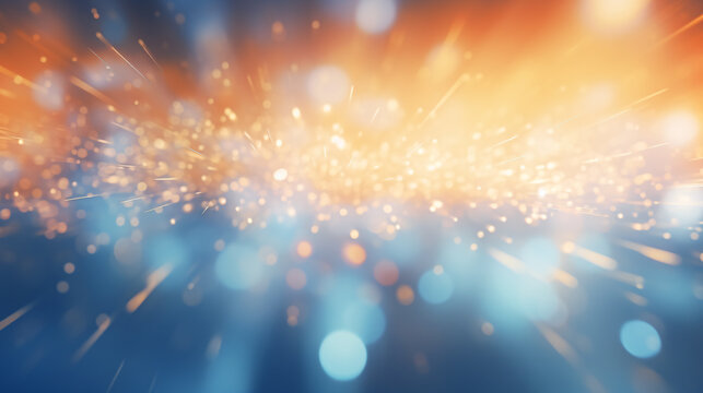Abstract background of city night light bokeh
