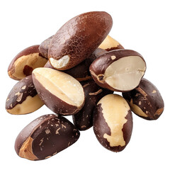 Brazil Nuts isolated on white background