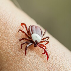 spider on the hand