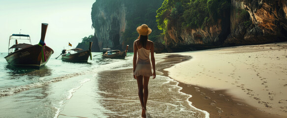 The most beautiful place in Thailand, white sandy beaches with clear blue water and lush greenery...