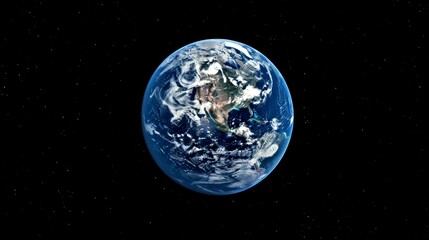 Fototapeta premium portrait of planet earth horizon in space