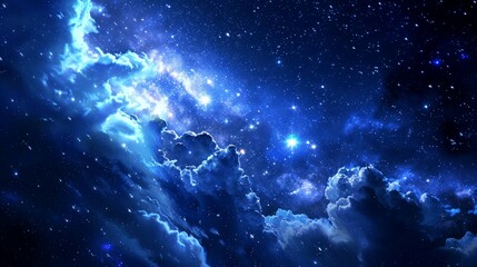 Obraz premium nebula, galaxy, star, space background
