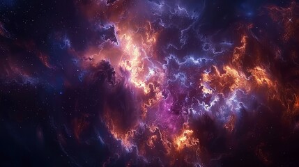 nebula, galaxy, star, space background