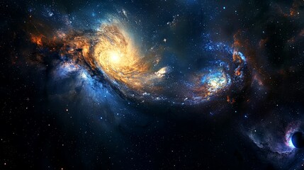 Fototapeta premium nebula, galaxy, star, space background