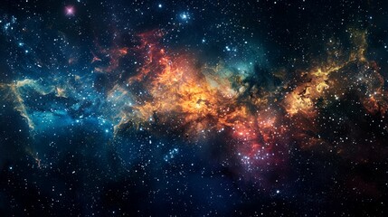 nebula, galaxy, star, space background