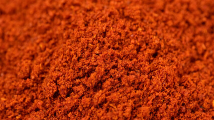 Heap of red smoked paprika or Chili pepper