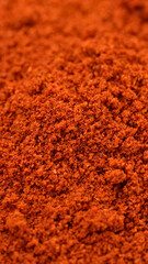 Heap of red smoked paprika or Chili pepper