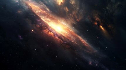nebula, galaxy, star, space background