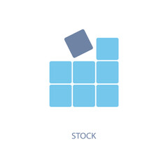 stock concept line icon. Simple element illustration. stock concept outline symbol design.