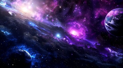 nebula, galaxy, star, space background