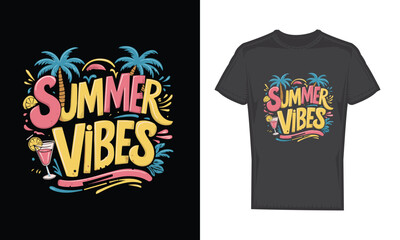 summer vibe t-shirt design