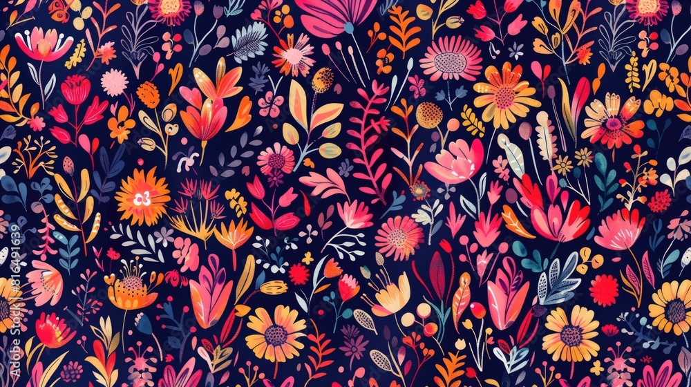 Poster self repeating pattern