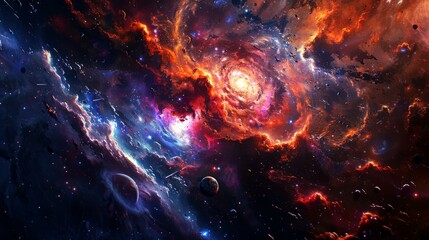 nebula, galaxy, star, space background