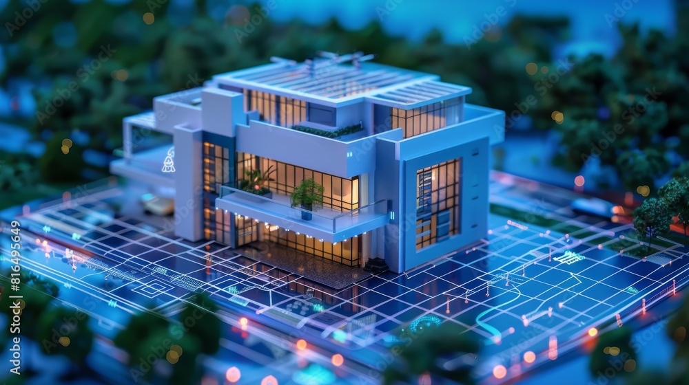 Poster controlled construction of a smart house using artificial intelligence and iot