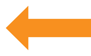 Orange Arrow Symbol. Vector, isolated. 11:11