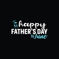 Fototapeta premium Flat design fathers day badges concept, Hand drawn fathers day background, Happy Fathers Day greeting card with an illustration