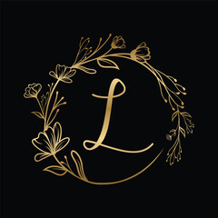 letter L decoration logo design vector,editable eps 10