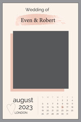 Collage for photos. Vector frame for pictures. Vector illustration