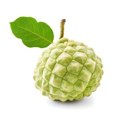 custard apple on white background