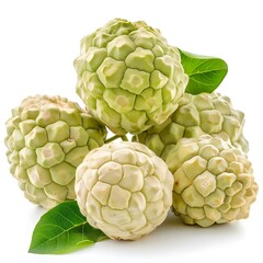Fototapeta premium custard apple on white background