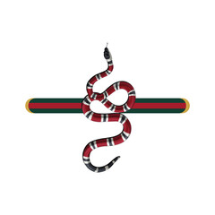 snake logo design icon vector