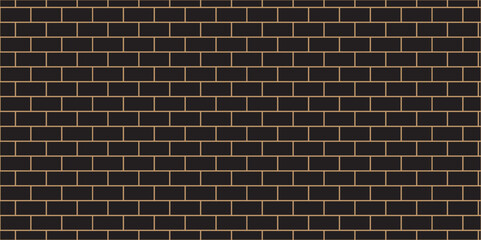 Fototapeta premium Black brick wall background. Architecture square construction stone block brick wallpaper. seamless building cement concrete wall grunge background. 