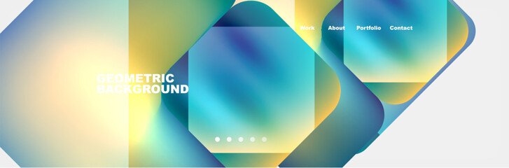 Teal Liquid color background design for Landing page site. Fluid gradient shapes composition. Futuristic design posters. Eps10 vector.