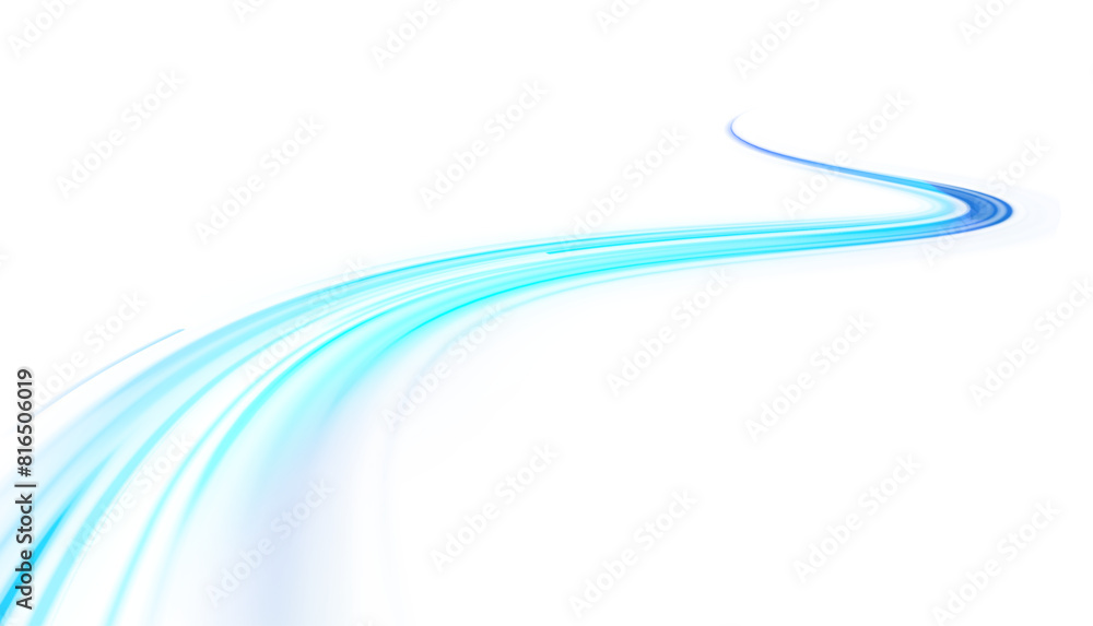 Aufkleber png. light line neon swirl effect. vector glitter light fire flare trace. bokeh blue light glitter r